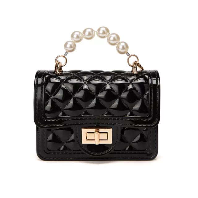 *ALIBABA1688* TAS JELLY GLOSSY SLING BAG WANITA MATTE KOTAK DIAMOND MOTIF MUTIARA IMPORT