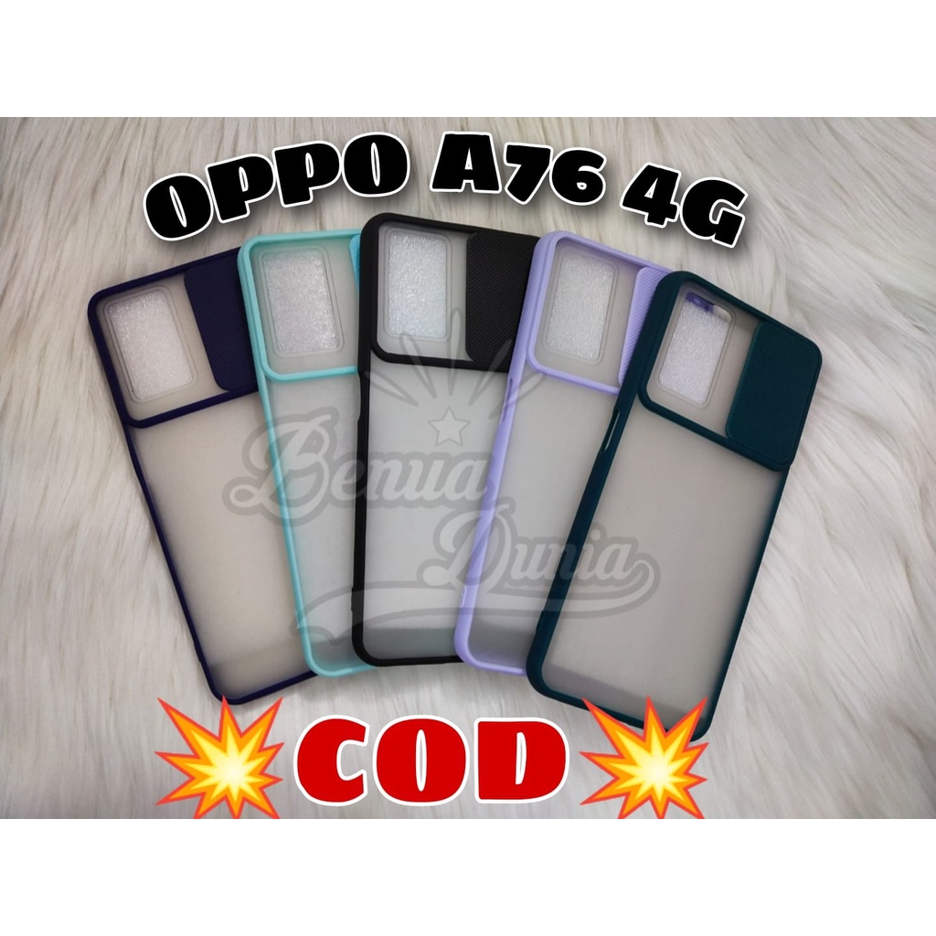 CASE SLIDE OPPO A76 4G // SOFTCASE SLEDING PROTECTION OPPO A76 4G - BD