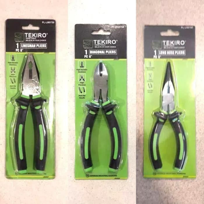 Tekiro tang set 3 pcs ukuran 8in. 6in,6in