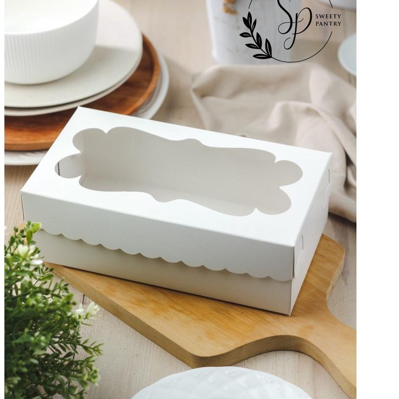 

Terjangkau - CB221207 W - Dus Kue / Packaging cake / Cake Box 22x12x7cm White 팝