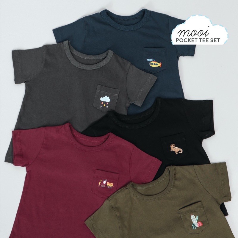 Mooi pocket tee set new