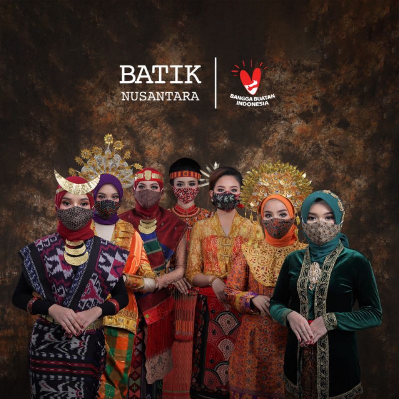 Masker Batik Exclusive Box Set, 7 Masker, 6 Konektor, Free Card Holder dan Box