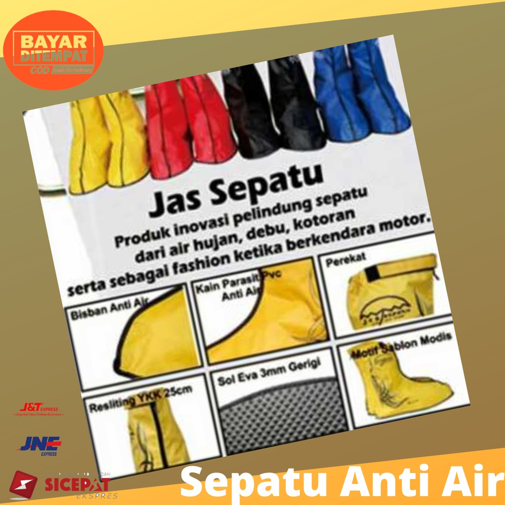 Jas Hujan Sepatu, Sarung Sepatu Cover Shoes Anti Air Fun Cover/Cover Sepatu Anti Air/Sepatu Anti Air