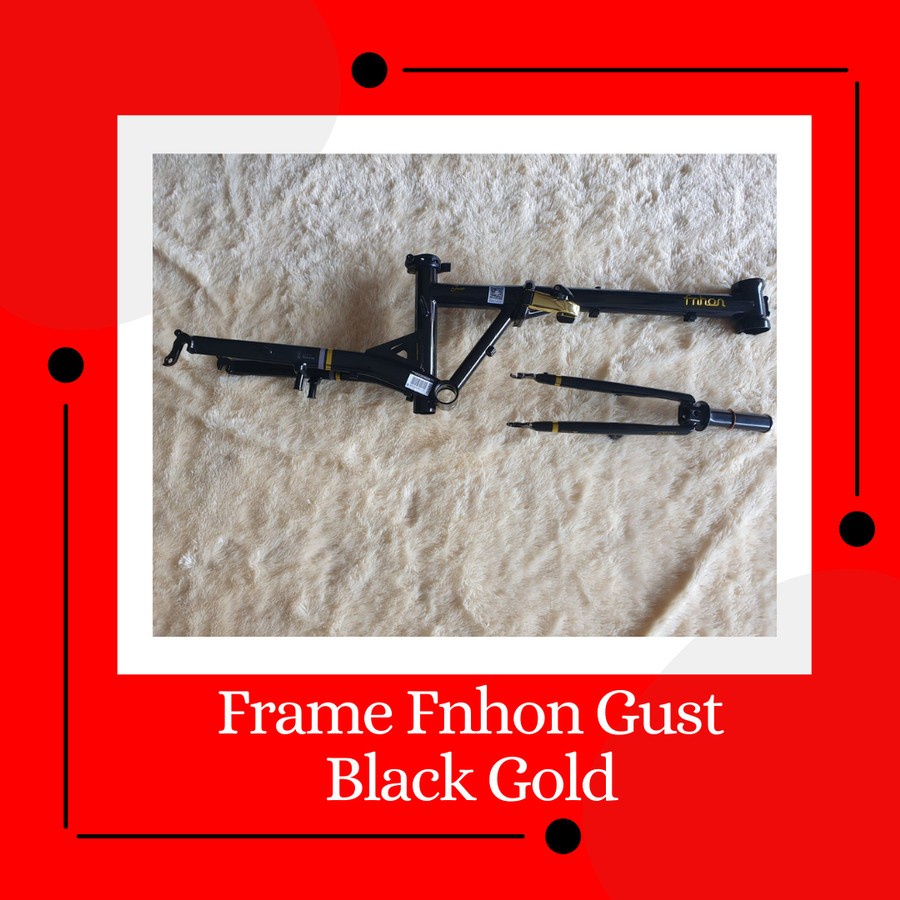 Frame set fnhon Gust Black Gold 20 inch V brake not Blast Storm