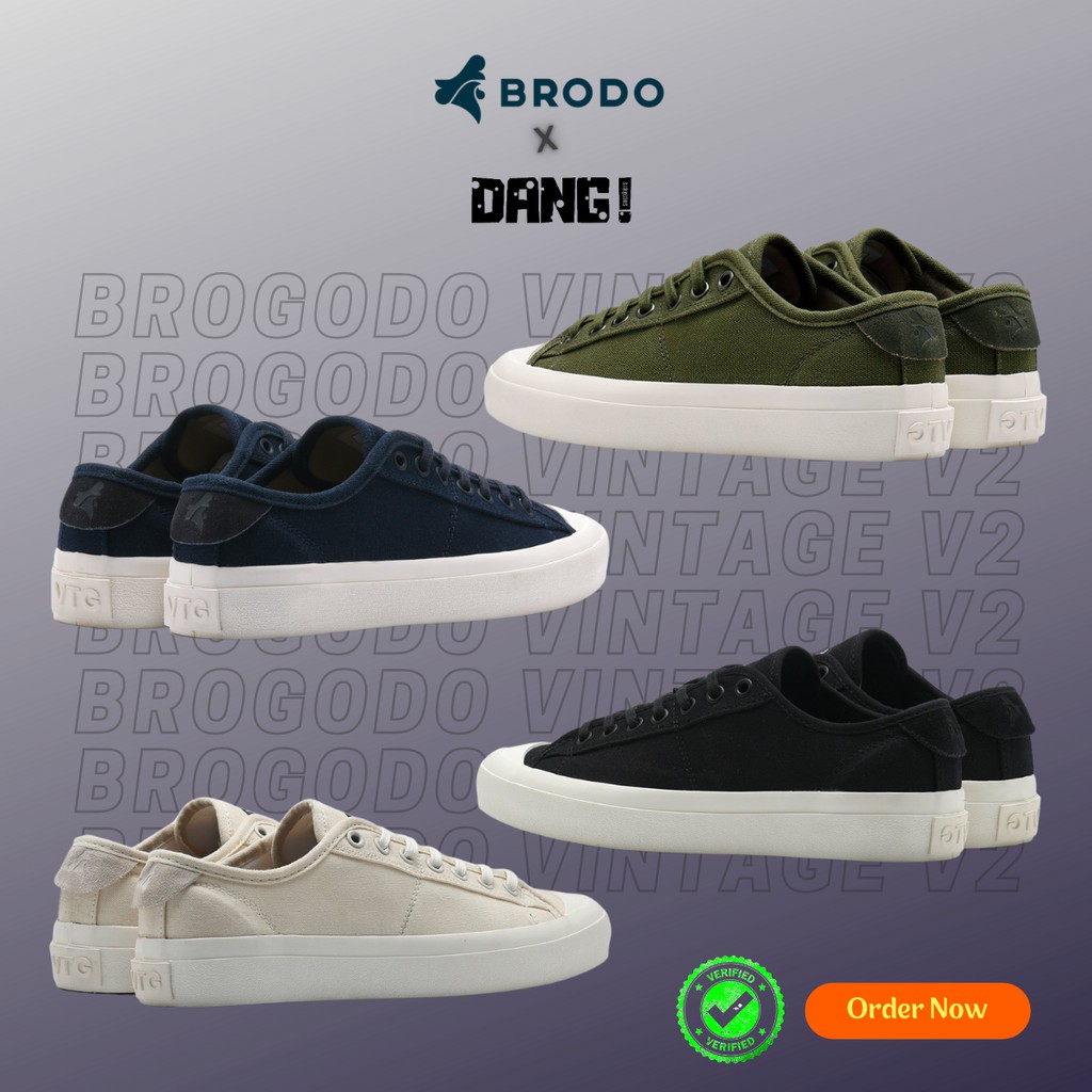 Sepatu Brodo Vintage V2 Low (Mocha/Navy/Fullblack/Teracota/Natural White/Black White/Camel/Olive)-3