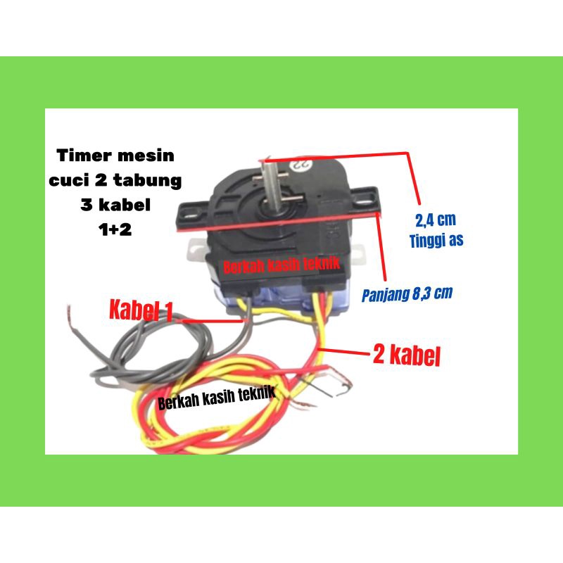 timer mesin cuci 2 tabung Sanken