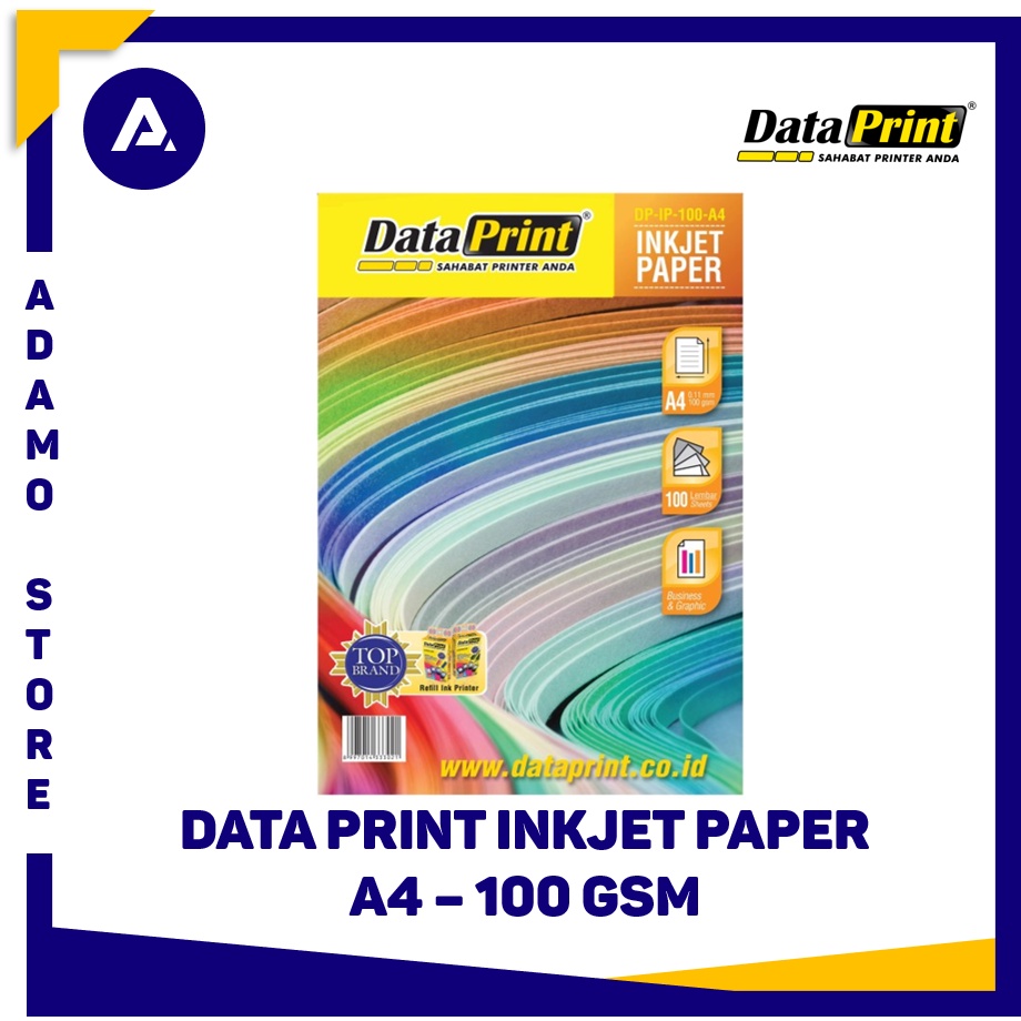 Kertas Foto A4 Data Print Inkjet Paper A4 100gsm 100 Sheets
