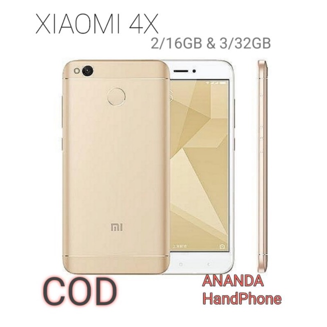 XIAOMI REDMI 4X 3GB/32GB &amp; 2GB/16GB FULLSET  GARANSI