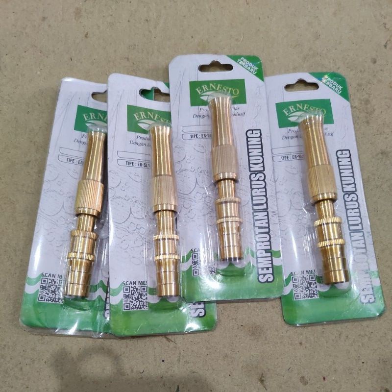 Hose Nozzle  Nojel air Semprotan Air Lurus Kuningan