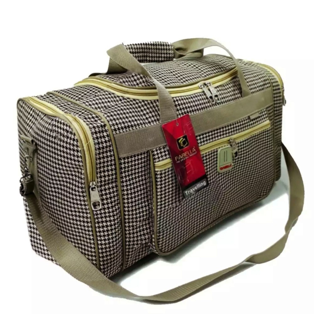 6.6 Shopee Belanja Gratis!! Tas Pakaian Jumbo FB6000 Tas Mudik Bisa Jinjing Bisa Selempang Travel Bag - Khaki