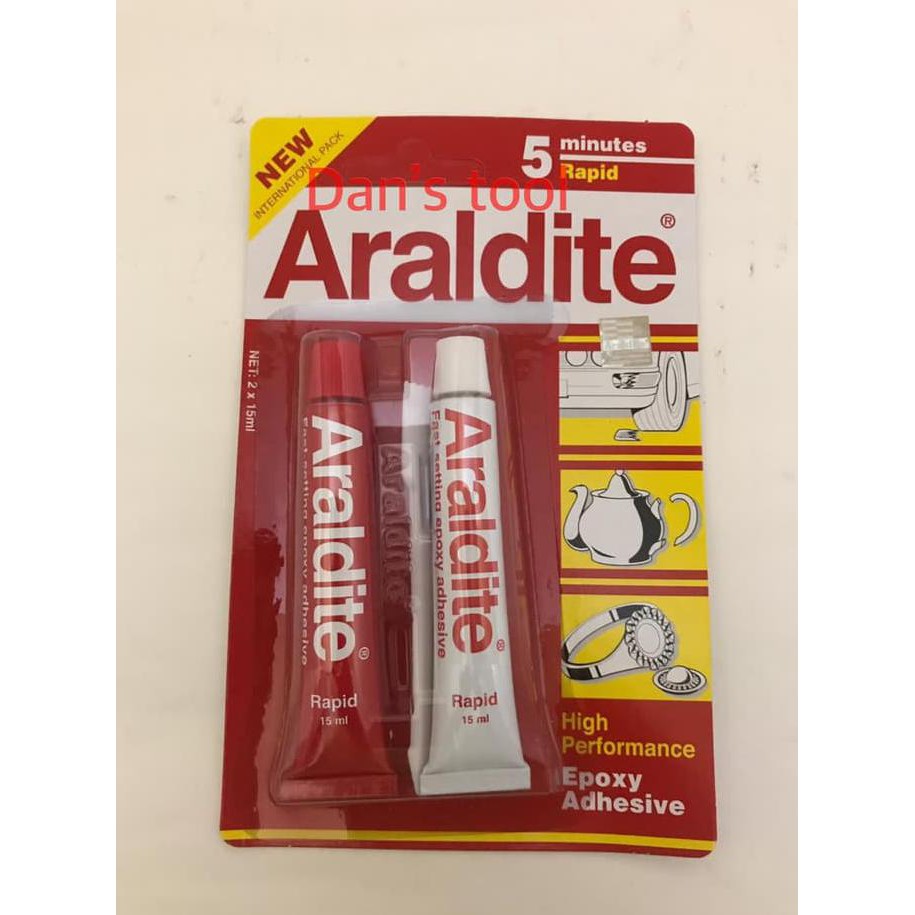 

Sp748658- Lem Epoxy Besi Araldite Rapid 5 Menit Merah T7Re6I5Us