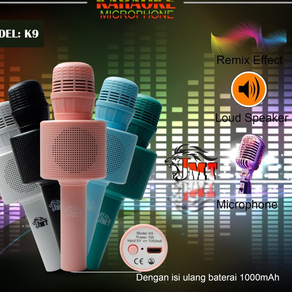 Penjualan Mutu Mic karaoke wireless bluetooth WSTER K9 SMULE KARAOKE