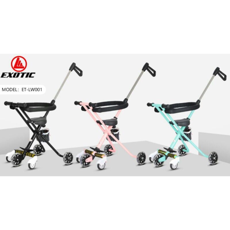 EXOTIC Magic Stroller LW001 Lw112 LW629 LW211 LW 212 / micro trike / stroller anak/ dorongan anak / dorongan bayi/ sepeda roda 3 / dorongan roda 3