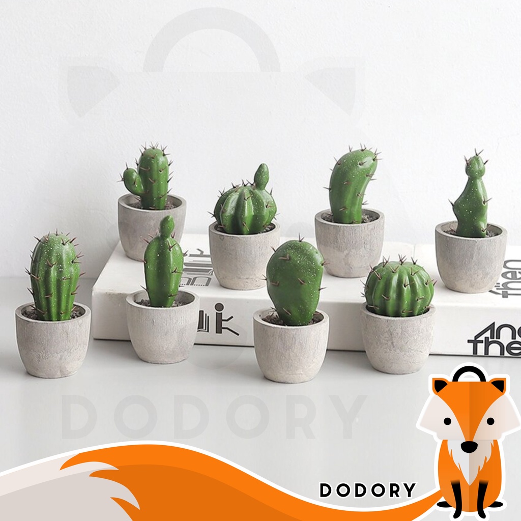 DODORY PT46 Pot Tanaman Hias Bunga Hias Plastik Ornamen Pot Bongsai Artificial Flower Decoration