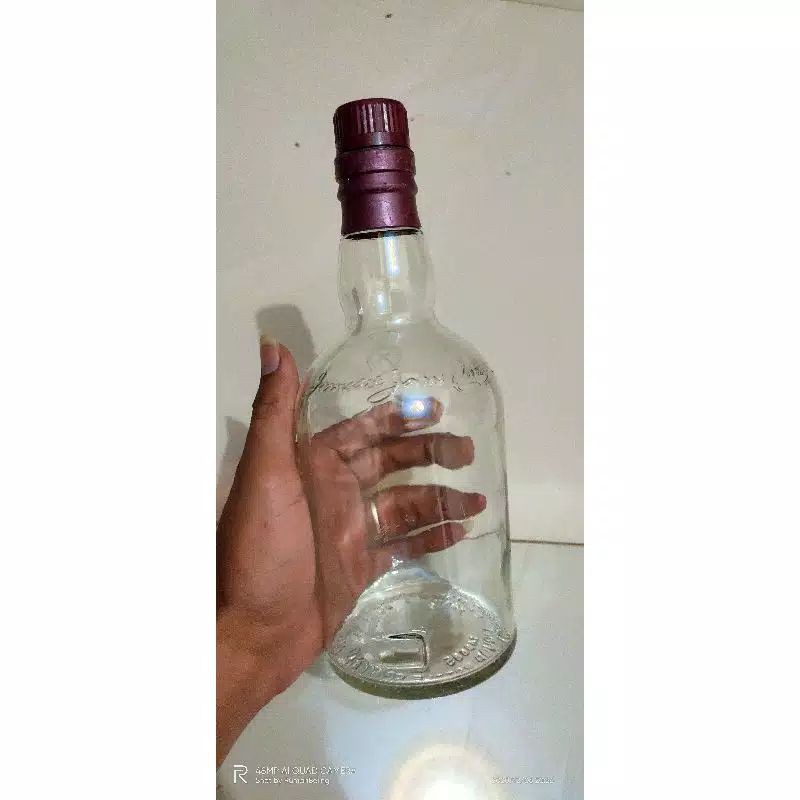 Botol Bekas Civas Regal Besar, hiasan unik, botol cupang