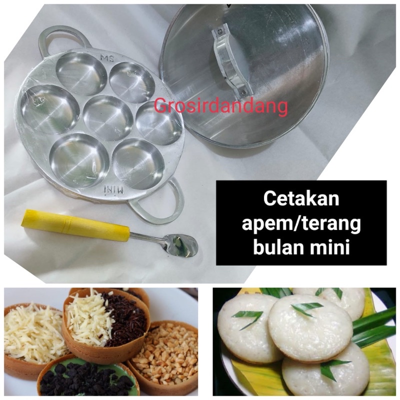 Cetakan kue apem/martabak terangbulan mini