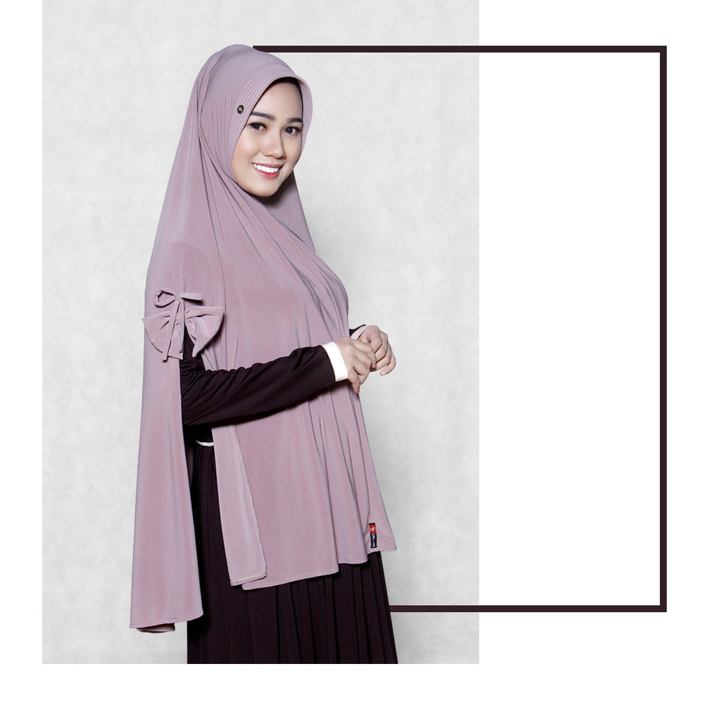 Hijab Khimar Nafisa Grania Jilbab Syari Polos Kerudung Pet Kecil Bergo Premium