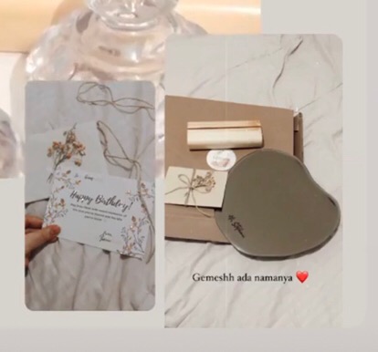 Kaca Unik Bentuk Apel Warna Bronze