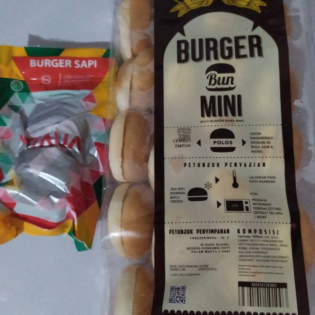 

Paket burger mini beef vitalia