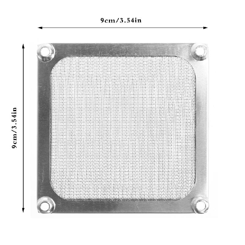 Btsg Jaring Komputer Penutup Debu Penutup Debu Chassis, 80x80mm PC PVC DIY Untuk Case Fan Cooler Black Dust Filter DIY