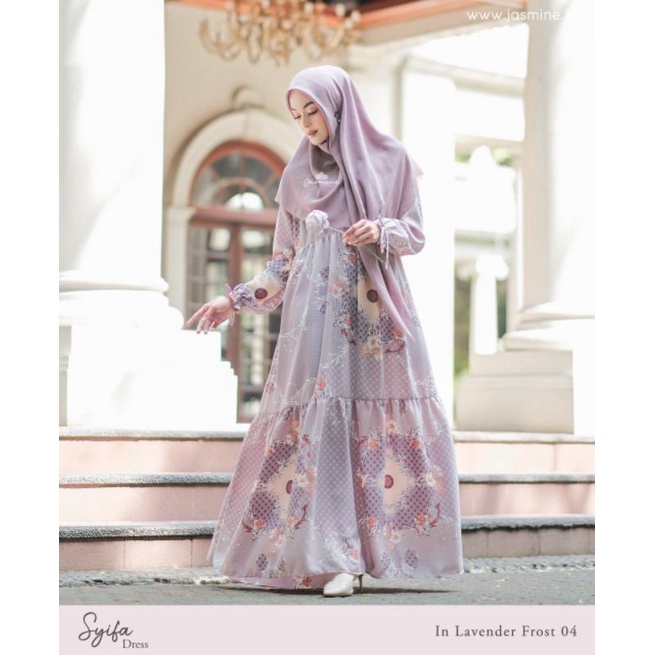 SYIFA DRESS JASMINE BY LIDIA HADIWINOTO CASUAL DRESS MOTIF GAMIS WARNA PASTEL