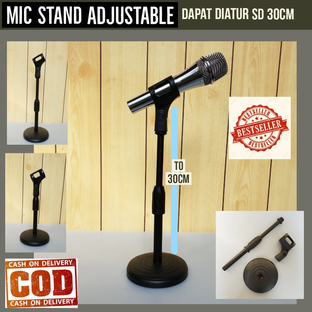 Stand Microphone / Stand Holder Handphone/ Stand Holder HP Tingkat /Liftable Foldable Phone Holder