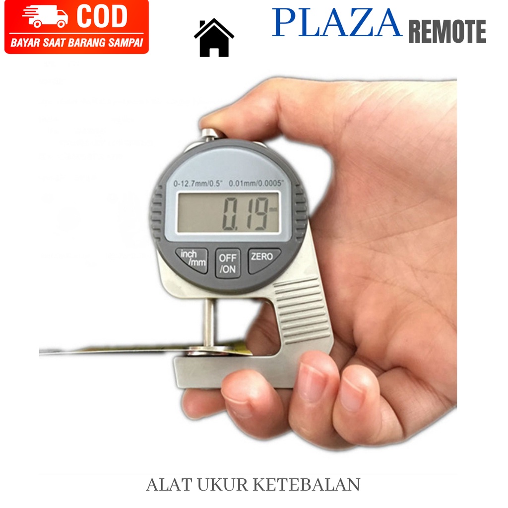 Digital Thickness Gauge ALAT UKUR KETEBALAN PIPA KAWAT KERTAS PLAT