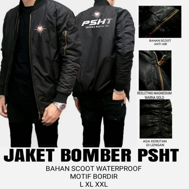 JAKET BOMBER PSHT JAKET PRIA JAKET PARASUT