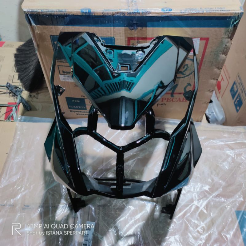 cover front tameng panel depan beat esp new eco street K81 2017 2019 hitam non ori