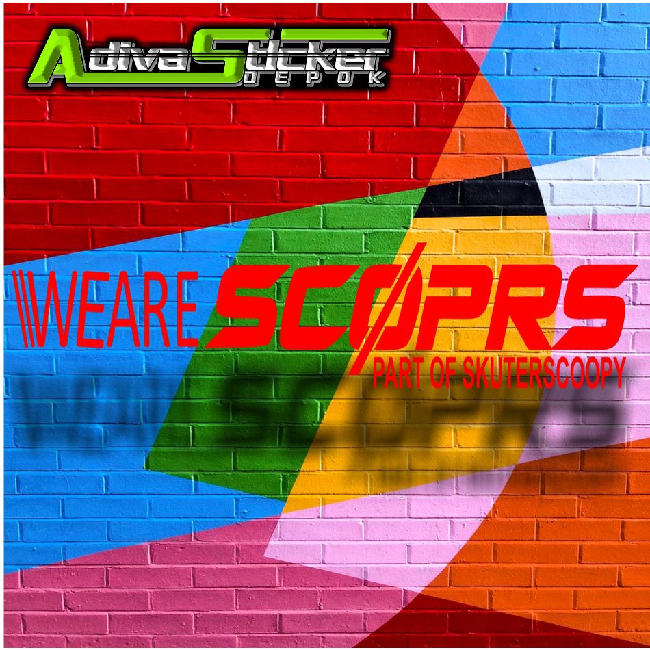 stiker STIKER CUTTING WEARE SCOPPY stiker motor