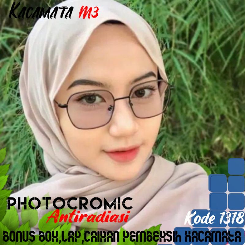 kacamata lensa photocromic antiradiasi boleh pilih lensa blueray bisa normal minus plus cilinder tergantung permintaan sampai minus 5 cyl 2 harga masih sama tulis saja pesanan kaka di catatan saat order free box lap cairan pembersih kode1318 size52-21-140