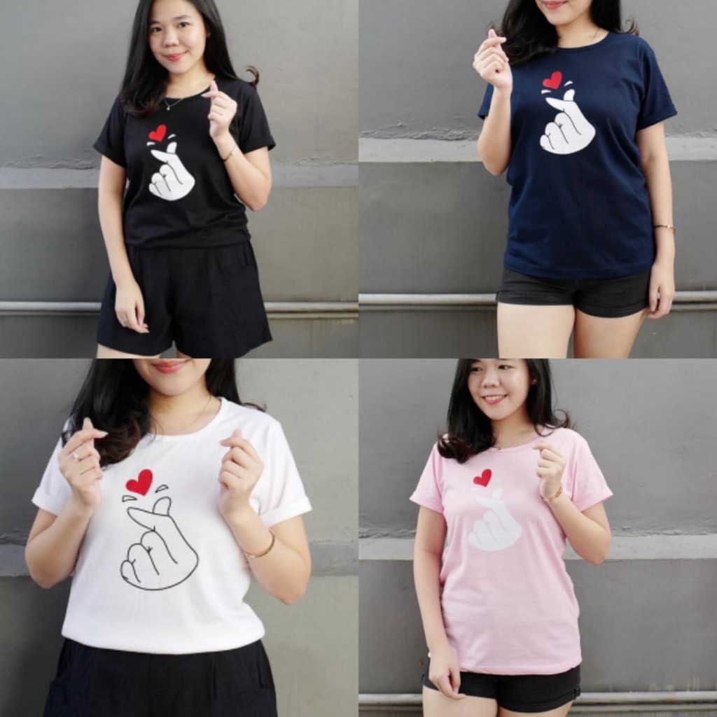 atasan wanita / premium / Tumblr tee / T-Shirt / Kaos Cewek saranghae murah  / baju wanita