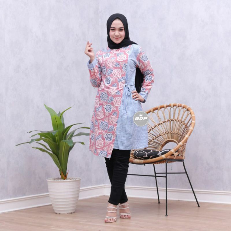 TUNIK BATIK ATASAN BATIK DRESS BATIK DOLINA