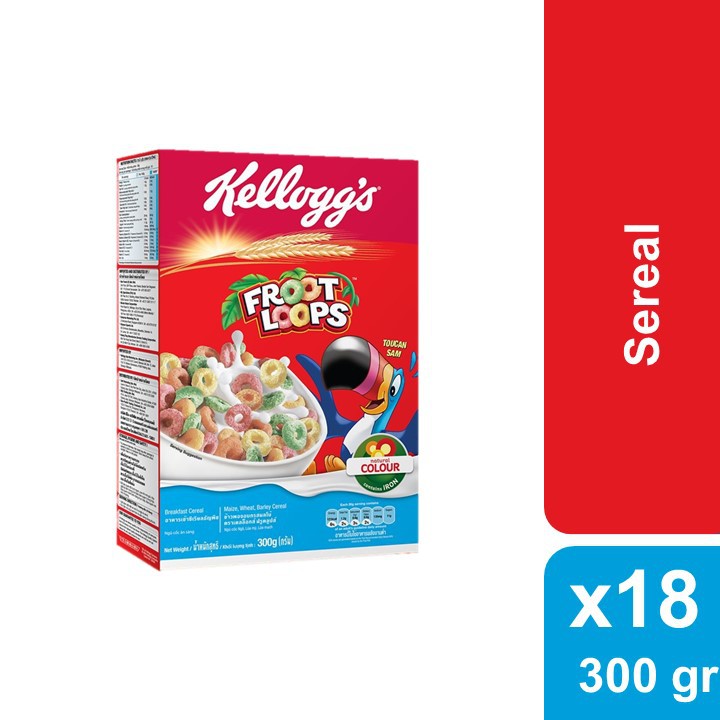 

Kelloggs Froot Loops 300 gr x 18