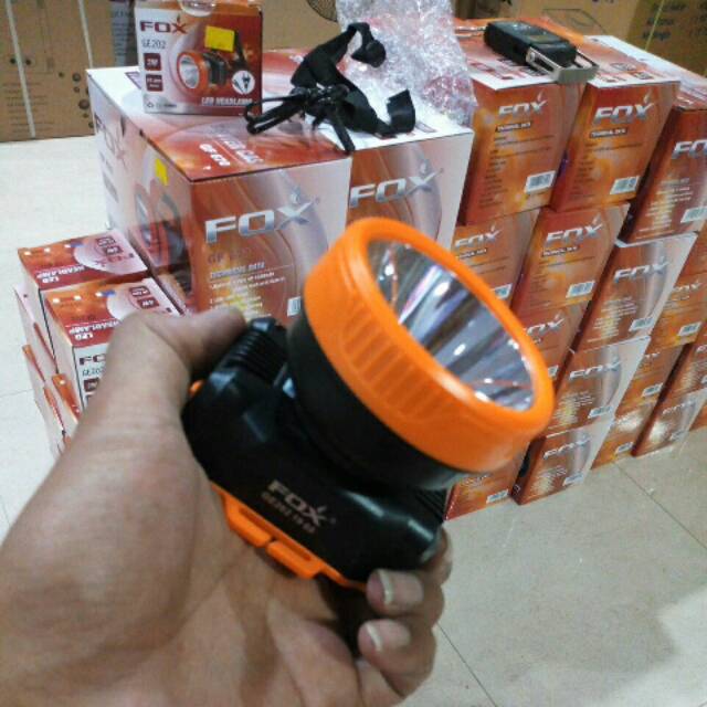 Senter Kepala Cas LED Merk FOX