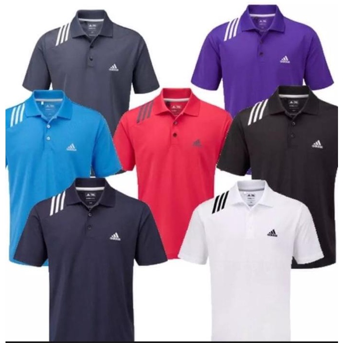 Kaos Kerah Pria Premium / Kaos Polo Shirt Adidas / Size M-L-XL-XXL