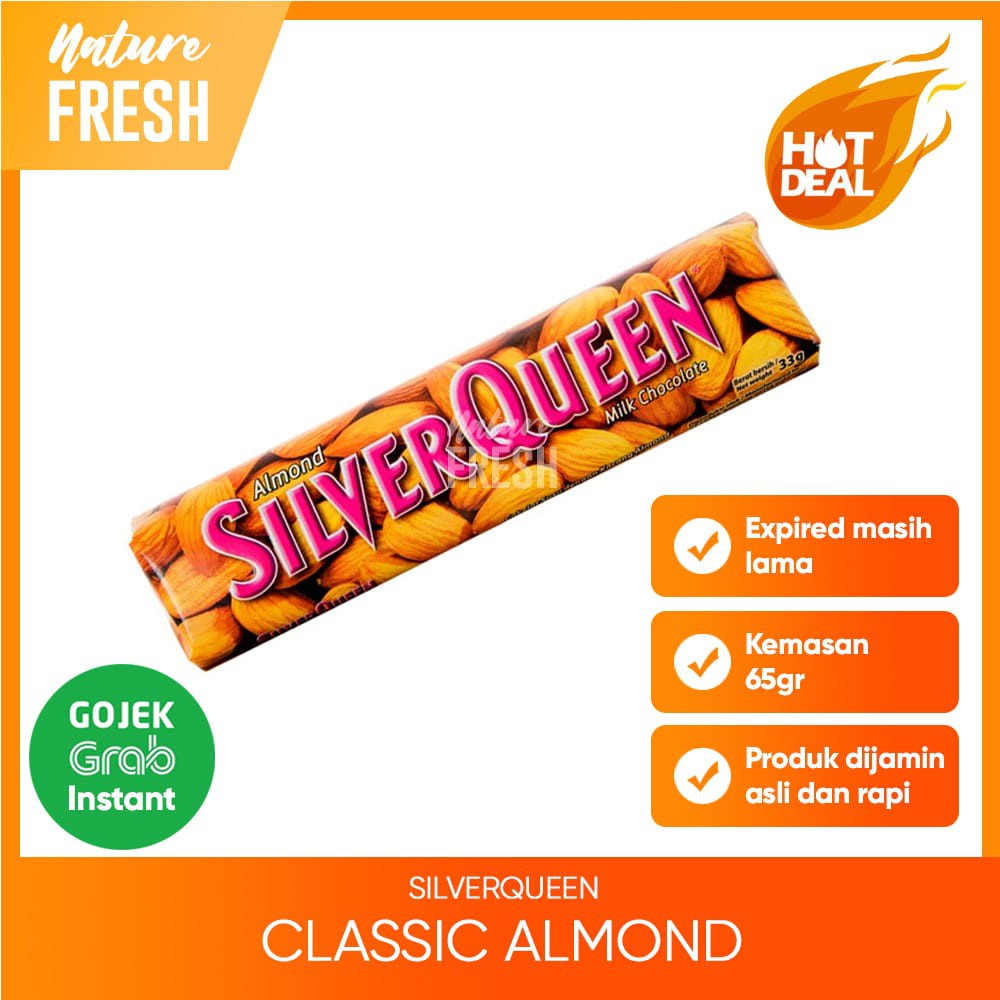 SilverQueen Cashew Almond Fruit Crispy Dark White Coklat Classic