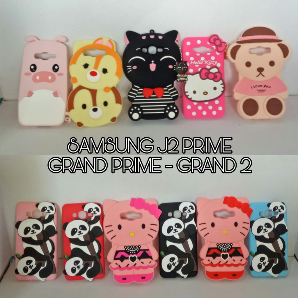 Samsung J2 Prime Grand Prime Case Boneka Caracter 3d Shopee