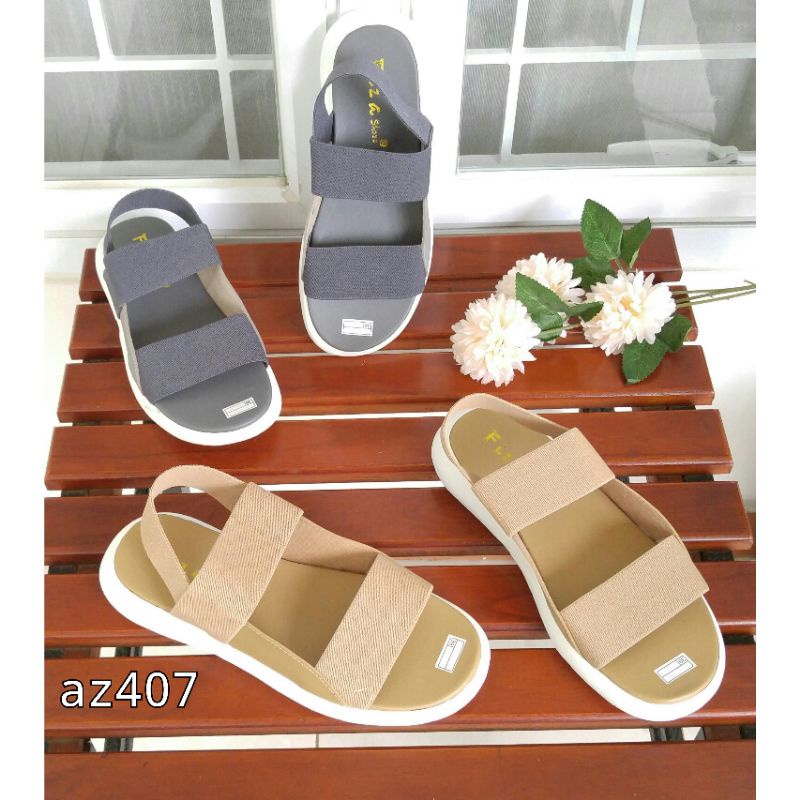 BIG SALE CUCI GUDANG BorneoXavyera Sendal Tali Sandal Platform Yun Seo by xavyera AZ407 dan DN04