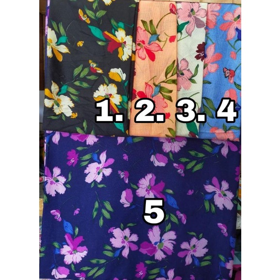 KAIN KATUN RAYON MOTIF BUNGA