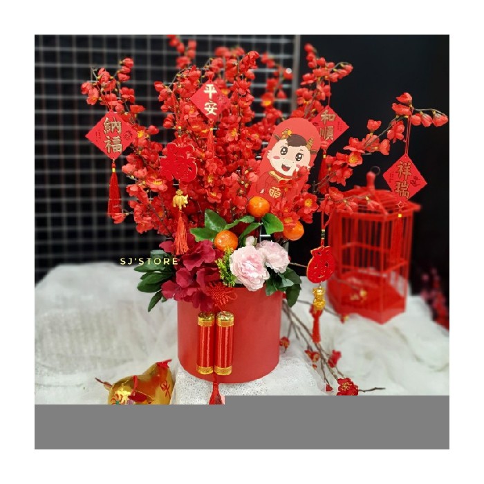 

year Murah parcel imlek Jual sakura Box new hiasan chinese