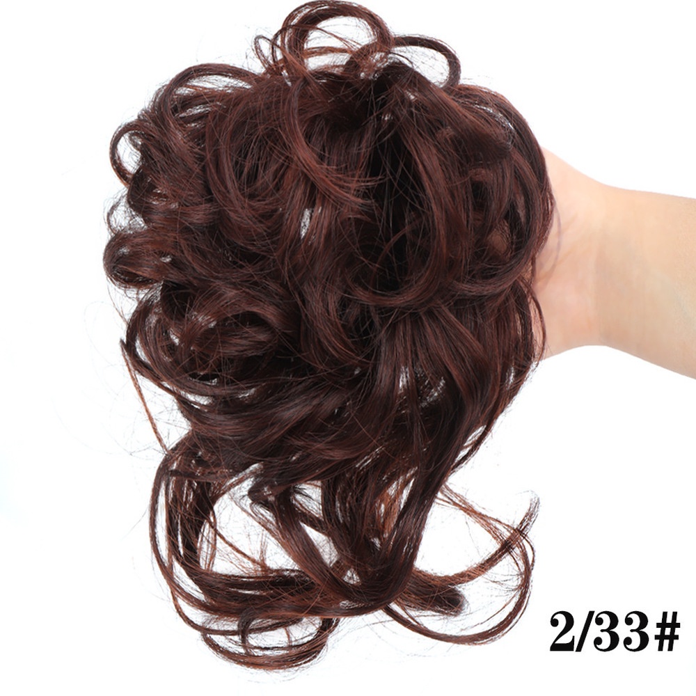 Wig / Rambut Palsu Wanita Model Bun Messy Elastis