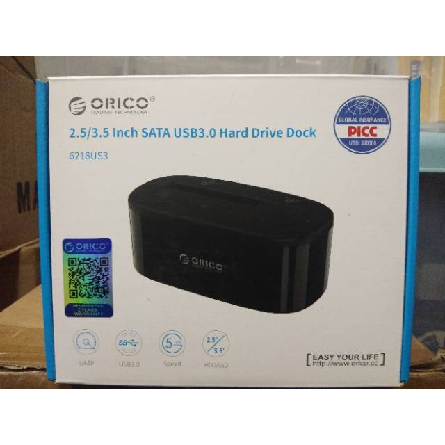 ORICO 6218US3 1Bay Docking HDD &amp; SSD USB 3.0