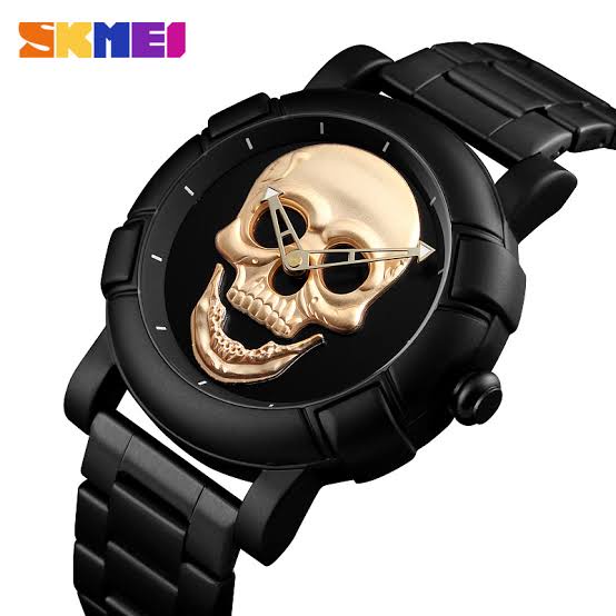 SKMEI 9178 ORIGINAL/JAM TANGAN PRIA SKMEI SKULL 9178 ORIGINAL WATERESISTAN/