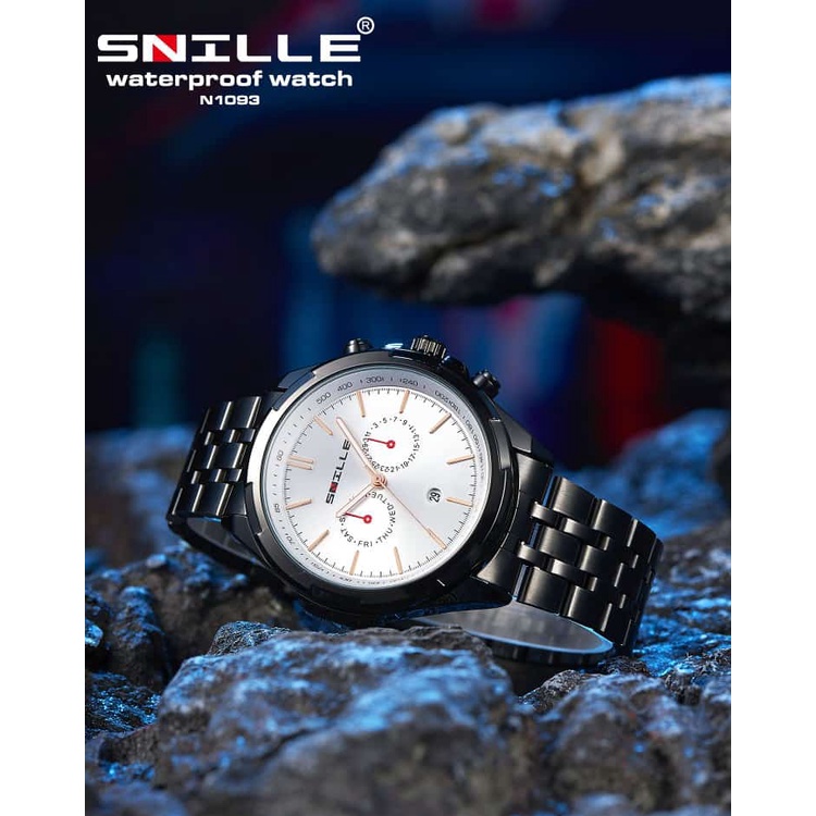 Snille Jam Tangan Rantai Wanita Unisex Original Asli Anti Air Waterproof 1093