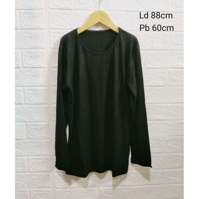 Manset Wanita Muslim/Manset Kaos Rayon Spandek Hitam/Inner Spandek/ Super Halus