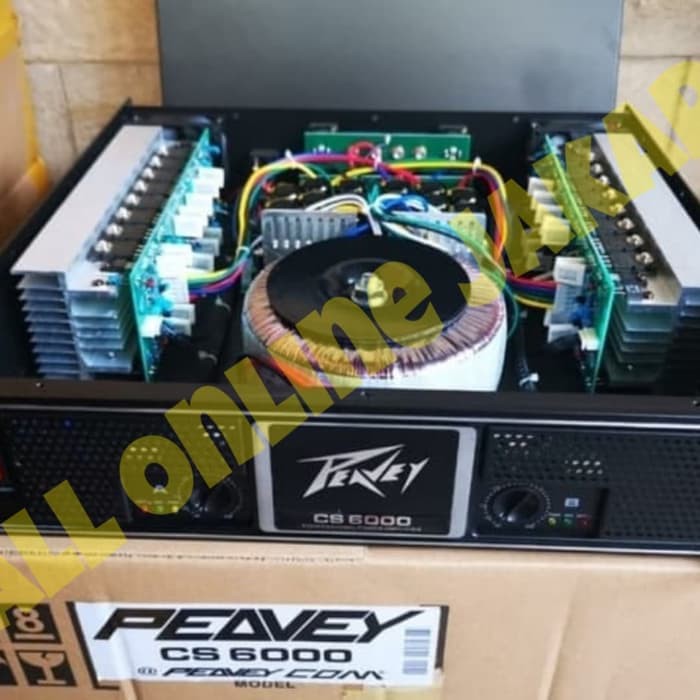 power audio peavey cs6000 amplifier cs 6000 2 channel