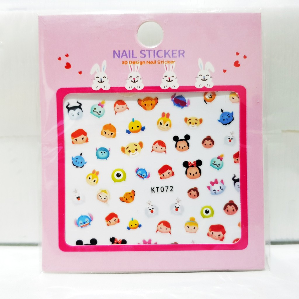 Stiker Kuku MICKEY MINNIE Ultra Thin Nail Stickers Tipis Sticker