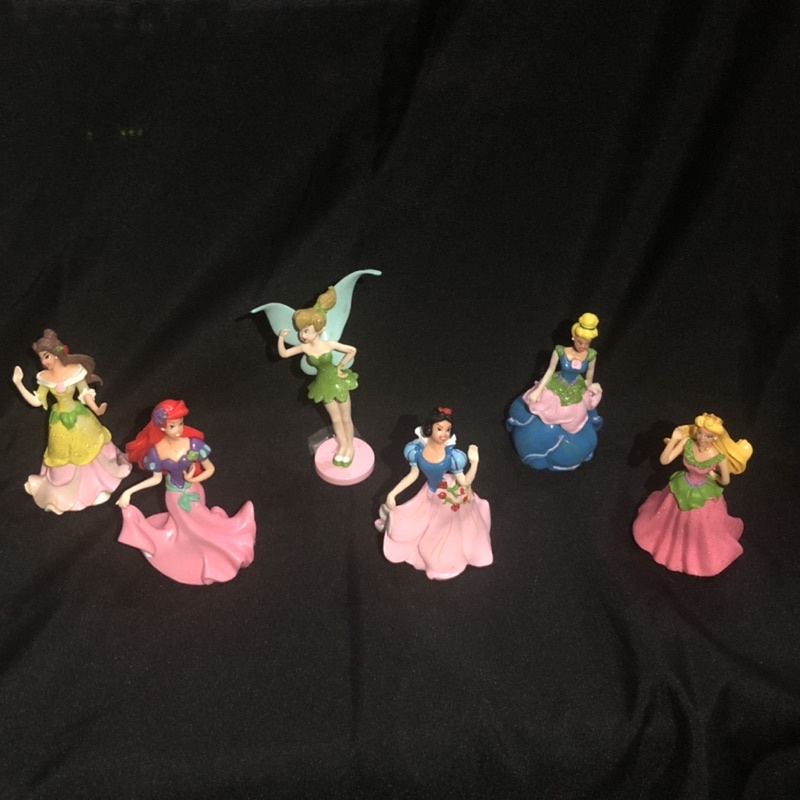 Action Figure Princess Small Hiasan Kue 6 pcs