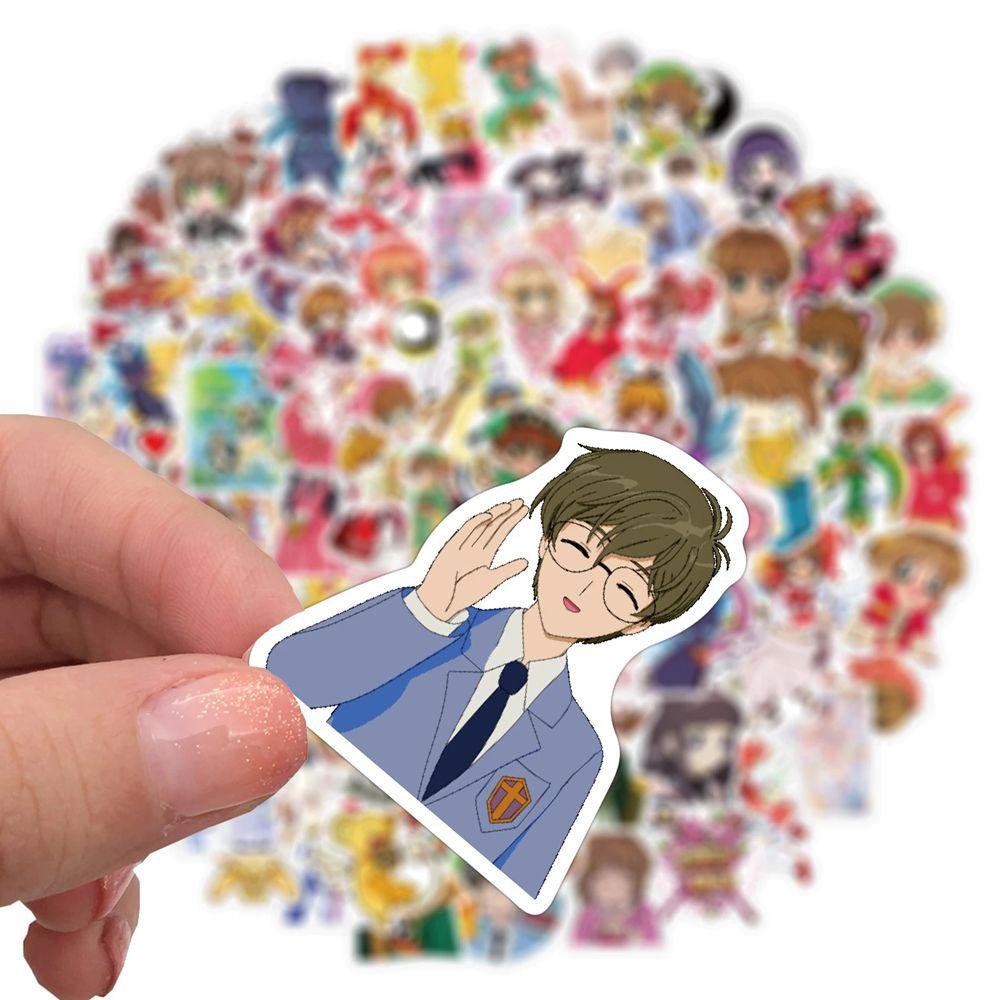 Lanfy Card Captor Sakura Bagasi Kreativitas Laptop Alat Tulis Stiker Kartun Ponsel Dekorasi Graffiti Stiker